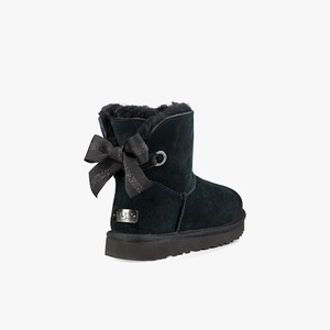 Ugg Customizable Bailey Bow Mini Klassiska Stövlar Dam Svarta (429167ZVF)